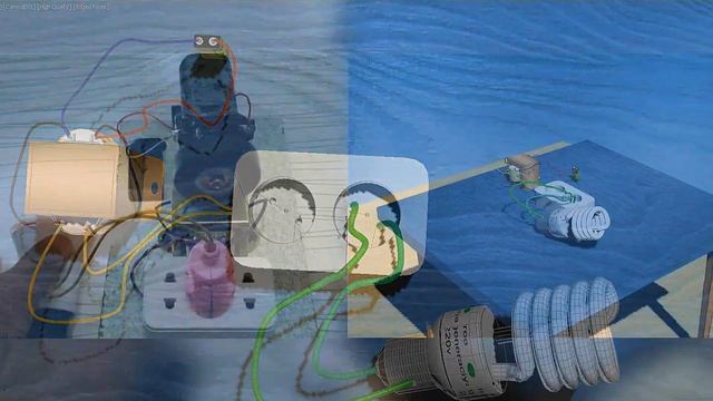 Генератор 220 В из Кроны 9 Вольт и Трансформатора смотреть онлайн