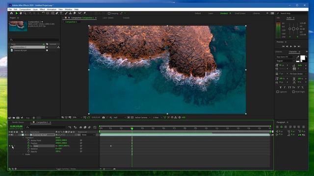 After Effects - How To Zoom In & Out of Video смотреть онлайн