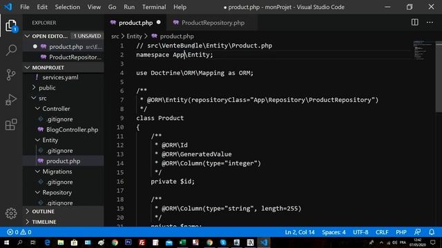 Entity partie 1 symfony 5 смотреть онлайн