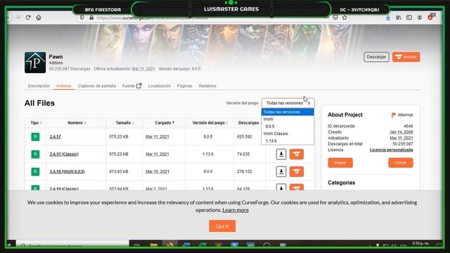 COMO ACTUALIZAR ADDONS FACIL Y RAPIDO - WOW BFA FIRESTORM 8.3.7 смотреть онлайн