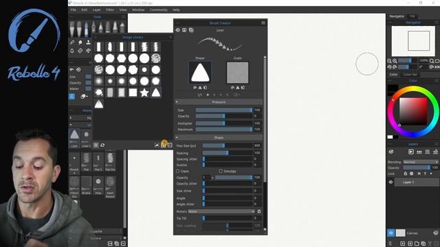 Brush Creator #3 - Shape, Grain and Tilt settings - How to create your own custom Brush head shape смотреть онлайн