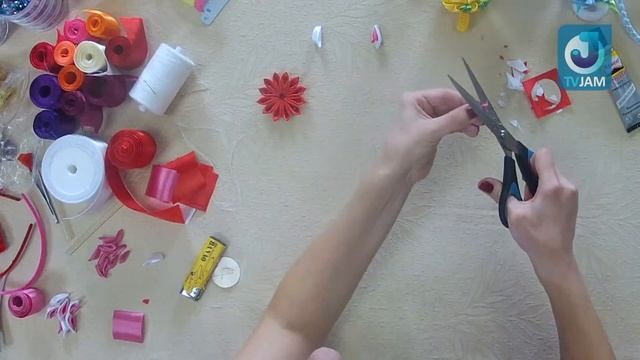 МК канзаши. ZaДело! на TVJAM Мастер класс канзаши смотреть онлайн