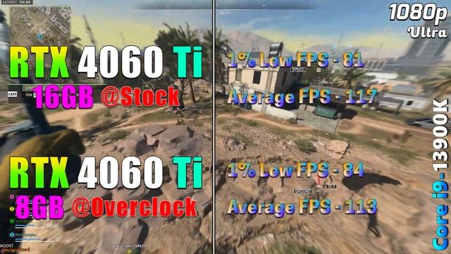 RTX 4060 Ti 16GB @Stock vs RTX 4060 Ti 8GB @Overclock | PC Gameplay Tested смотреть онлайн