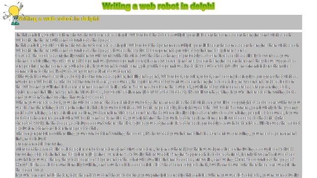 How to : Writing a web robot in delphi смотреть онлайн