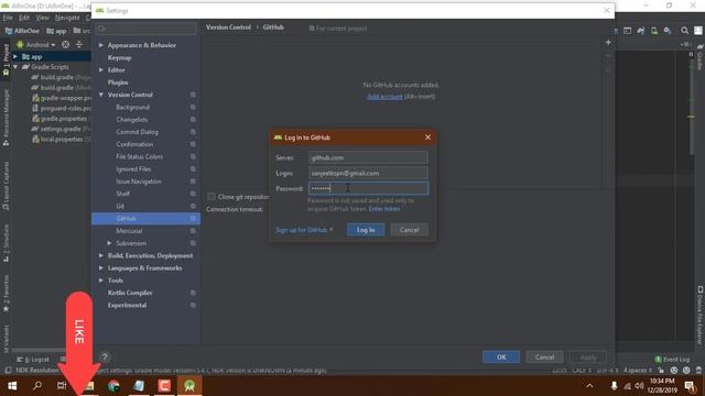 How to setup git in android studio in 2020 | how to share android studio project on GitHub 2020 смотреть онлайн