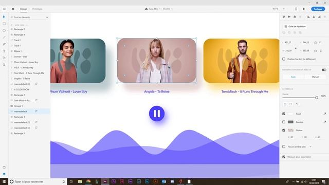 Music player UI Design - Speed art Tutorial [A COLORS SHOW] смотреть онлайн