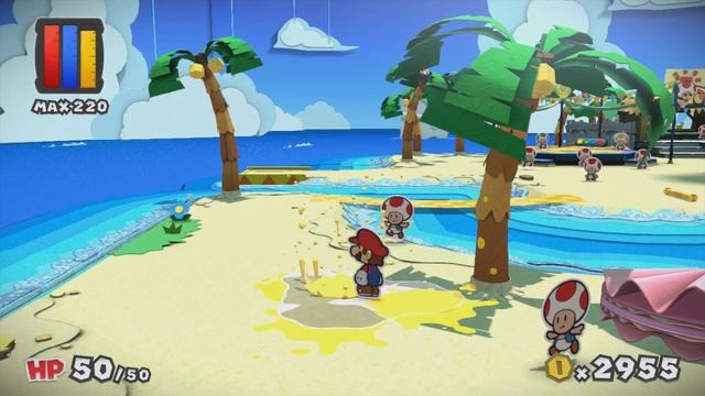 Bloo Bay Beach (100% Colorization Guide) - Paper Mario: Color Splash Walkthrough смотреть онлайн