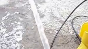 Работа мойки Karcher K 2 c дополнительной помпой