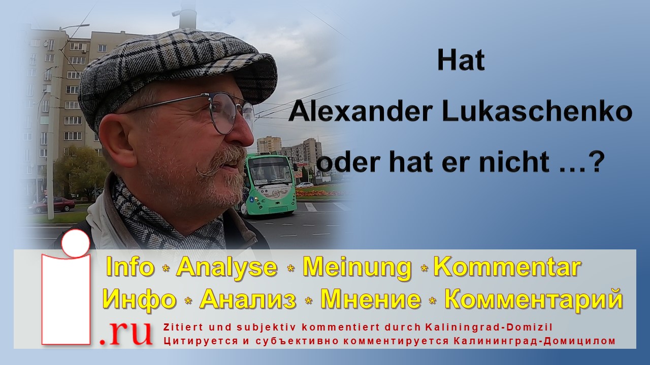 Hat Alexander Lukaschenko oder hat er nicht ...? смотреть онлайн