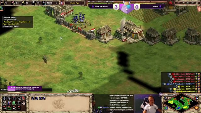 ПОПРОСИЛИ НЕ ТЕРЯТЬ ВРЕМЯ | Винч в меньшенстве в Age of Empires 2 смотреть онлайн