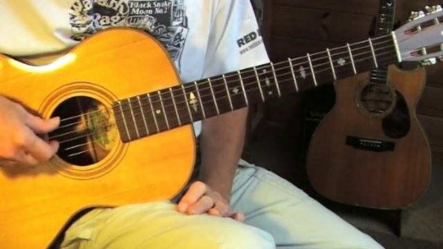 EZ Fingerpicking Blues Lesson in drop D tuning TABLATURE available смотреть онлайн