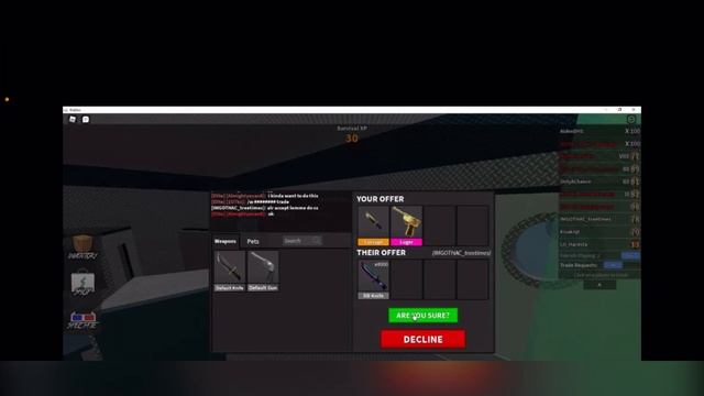 TRADING CORRUPT SET FOR 4,000 RB KNIFES IN MM2!!! | Roblox Murder Mystery 2 смотреть онлайн
