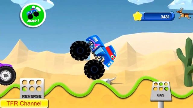 Monster Trucks Racing : Demon Truck - Part 3/Game For Kids - Nursery Rhymes Songs For Children смотреть онлайн