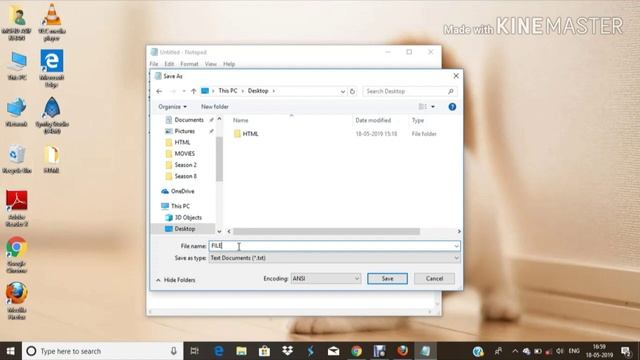 Making, Saving and Opening an html File With browser and Notepad смотреть онлайн