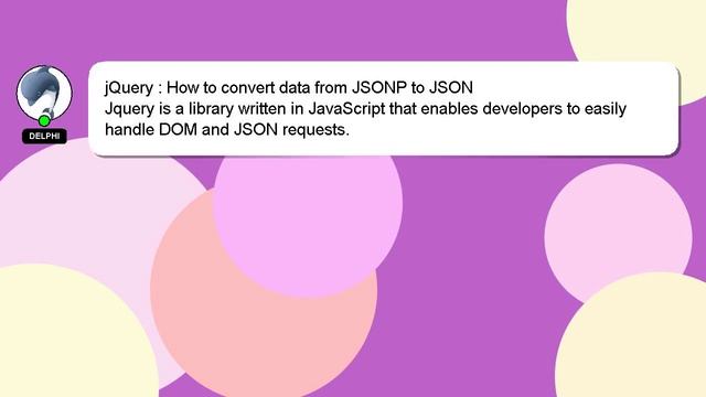 jQuery : How to convert data from JSONP to JSON смотреть онлайн