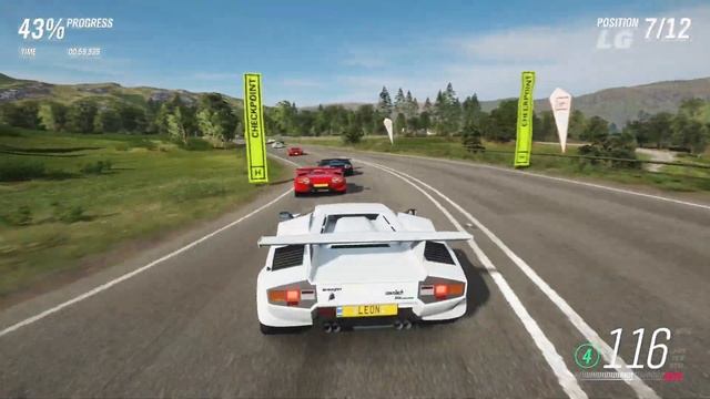 Forza Horizon 4 - Lamborghini Countach LP5000 QV vs. Ferrari 512 TR | Race Day 27 смотреть онлайн