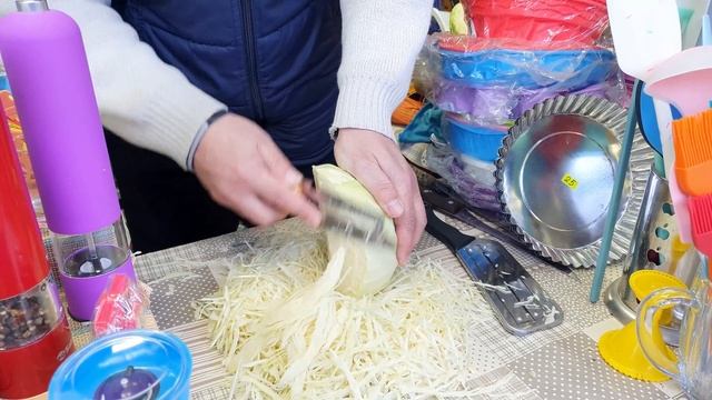 Как пользоваться малым ножом для резки, шинковки капусты для салата, борща и засолки смотреть онлайн