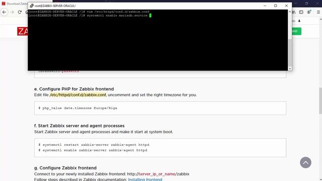 Instalação e configuração do zabbix server oracle server смотреть онлайн