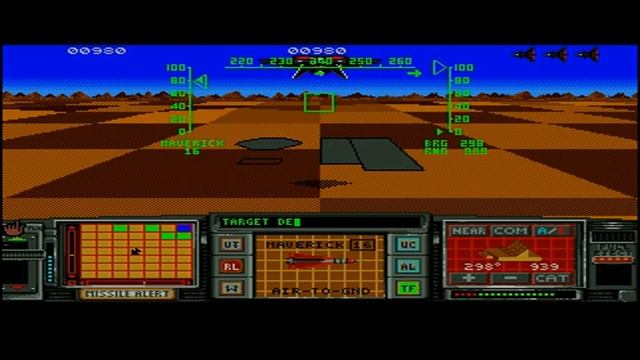 ATF2 (Advanced Tactical Fighter 2) game intro and gameplay (Atari ST) смотреть онлайн