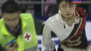 Юдзуру Ханю и Янь Хань Столкновение на Гран-При Китая 2014 | Yuzuru Hanyu, Han Yan CRASH 2014