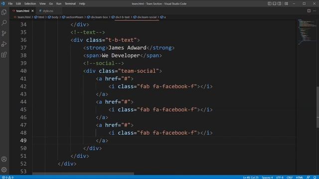 How To Create A Team Section Using HTML CSS and JavaScript смотреть онлайн