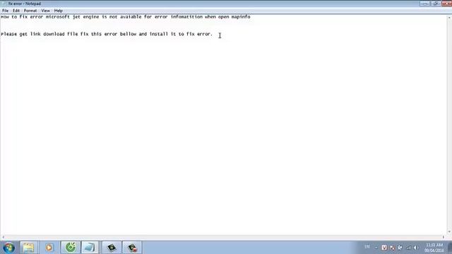 Fix error microsoft jet engine is not avaiable for error infomatition when open mapinfo смотреть онлайн