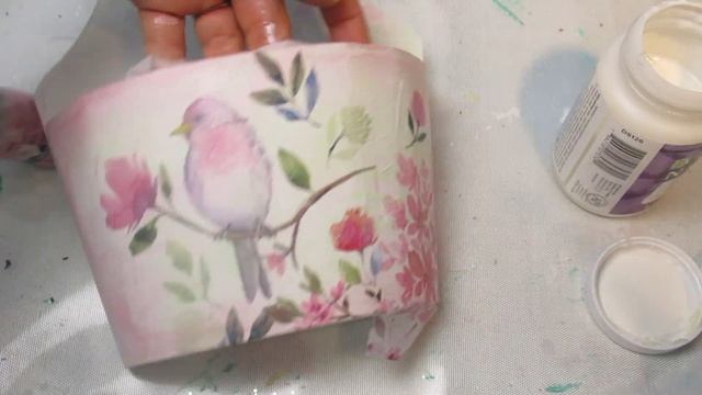 DiY Decoupaged Box For Letters Or Silk Flowers
