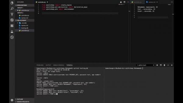 SQLAlchemy - Python3