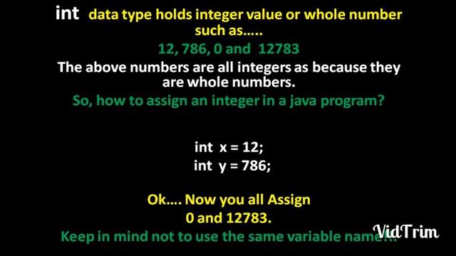 Int data type #ShardaKarmakar #OOP #Java смотреть онлайн