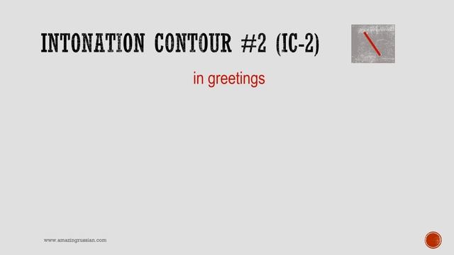 Russian Intonation. Guide To Intonation Contours. Part 1