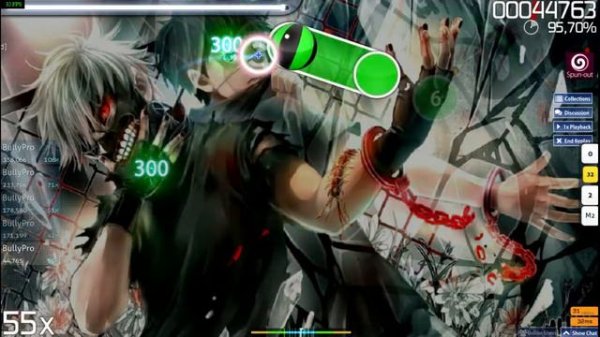 OSU! - Tokyo ghoul's opening (osu mode) _ BullyPro