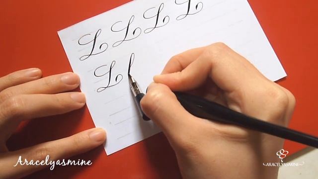 Serie caligrafia copperplate, ¿cómo escribir la letra "L"? - Paso a paso смотреть онлайн