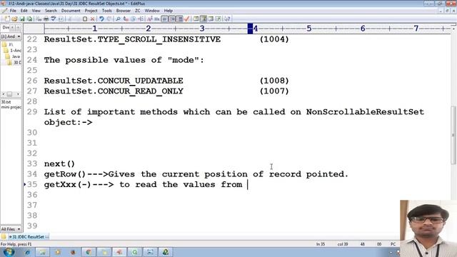 61 Advanced Java Tutorial |JDBC| Scrollable ResultSet Object, Non Scrollable Object | adv java смотреть онлайн