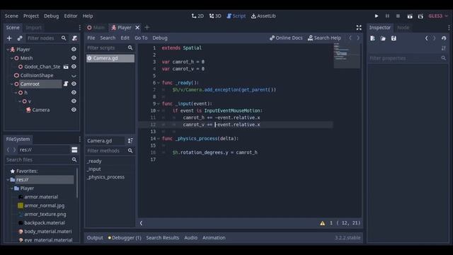 Godot Third Person Control - Mouse Controlled Camera | H/V (Yaw/Pitch Gimbal) смотреть онлайн