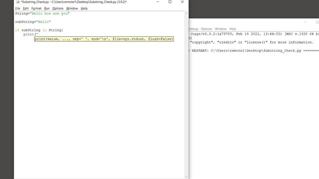 Python strings - Check if substring is present within string смотреть онлайн