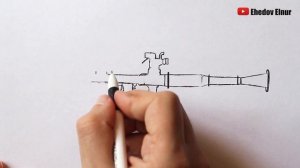 Как нарисовать Гранатомёт РПГ