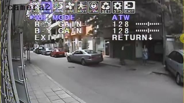 Демо - OSD (on-screen display) меню на камера за видеонаблюдение MBA40B65 смотреть онлайн