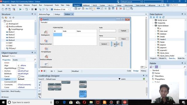 membuat program database penjualan dengan SQLite & delphi 10.3 смотреть онлайн