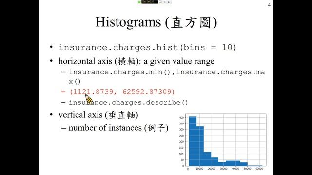 許志華機器學習 4-1-1 單變量與 matplotlib смотреть онлайн