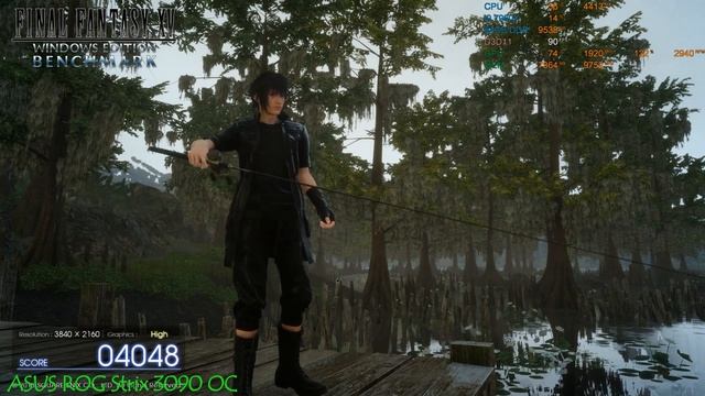 ASUS STRIX 3090 OC & i9 7960X in Final Fantasy XV Benchmark смотреть онлайн