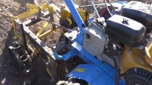 Копаем картофель мотоблоком НЕВА с доработанной грохотной картофелекопалкой в 2022г.