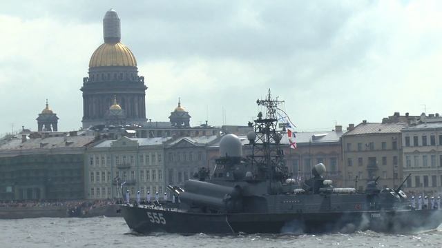 Парад ВМФ в Санкт-Петербурге, 30.07.2017 смотреть онлайн