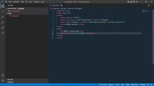03. Writing Your First Javascript Code | JavaScript Tutorial for Beginners | Web Development | L 03 смотреть онлайн