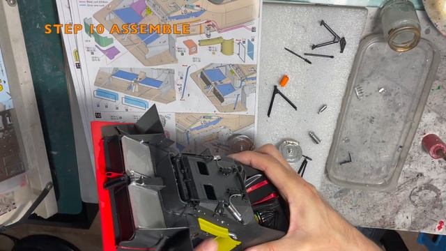 Building MFH 1/12 Ferrari 333 SP 1998 Daytona 24H Winner : Step 10 Paint The Parts & Assemble