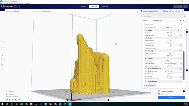 Easy Custom Manual Supports In Cura (4.6.1) For 3d Printing смотреть онлайн