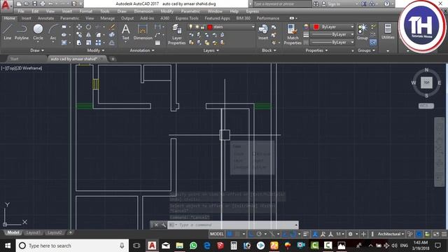 Autocad In Urdu/Hindi Lecture 25 / Project Part 6/Drawing of Stairs/Tutorials House/Amaar Shahid смотреть онлайн