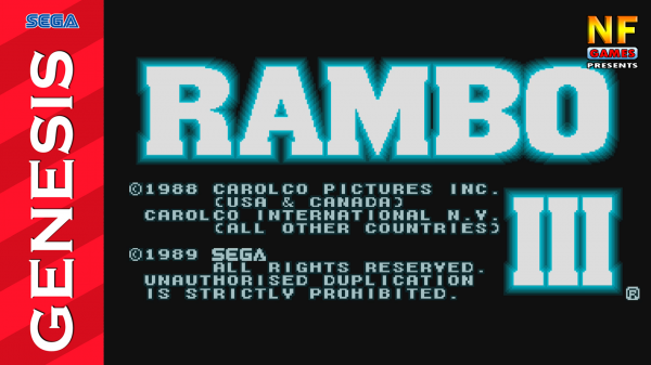 Rambo III (3). Hardest Mode. Sega Genesis [No Damage Walkthrough] Sega | SMD | Sega Mega Drive Game