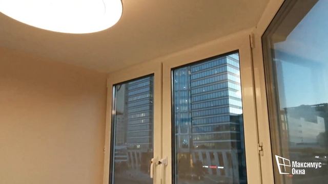 Максимус окна - Лоджия "Утюжок" в серии дома П-44Т, остекление и отделка под ключ смотреть онлайн