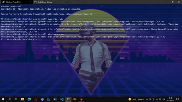 [TUTORIAL] How to make Matrix effect with Python | Como hacer el efecto Matrix con Python смотреть онлайн