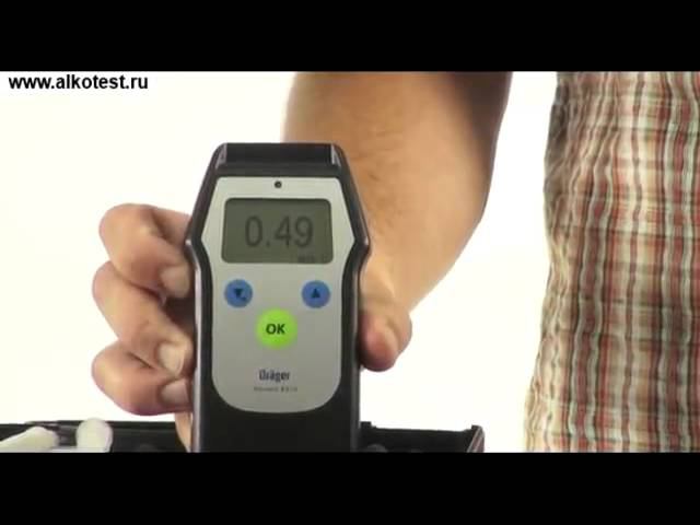 Обзор алкотестера Alcotest 6510 и демонстрация его работы